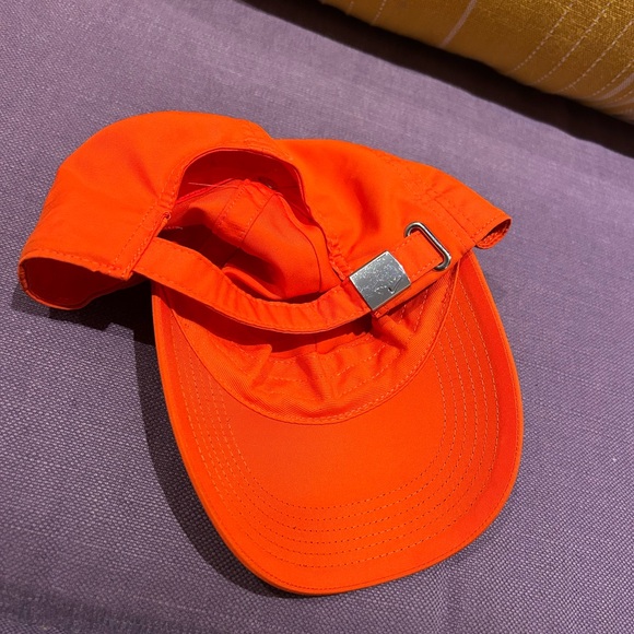 Nike Heritage86 Metal Swoosh cap in a bright orange or "kumquat" color - Picture 3 of 4